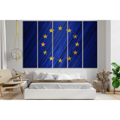 Europe Union Flag On Wood №SL1203 Ready to Hang Canvas PrintCanvas art arrives ready to hang, with hanging accessories included and no additional framing required. Every canvas print is hand-crafted, made on-demand at our workshop and expertly stretched a