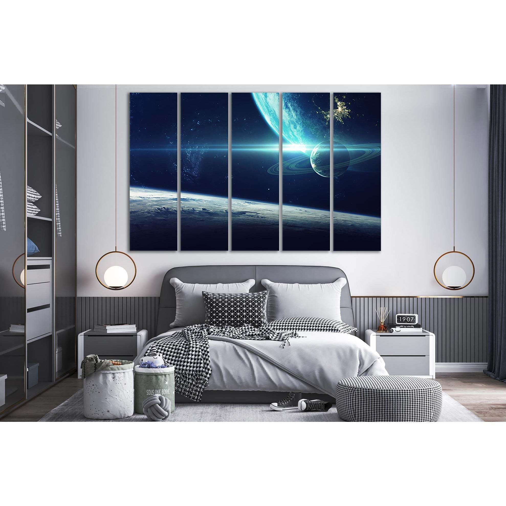 Fantastic Planets And Deep Space №SL426 Ready to Hang Canvas PrintCanvas art arrives ready to hang, with hanging accessories included and no additional framing required. Every canvas print is hand-crafted, made on-demand at our workshop and expertly stret