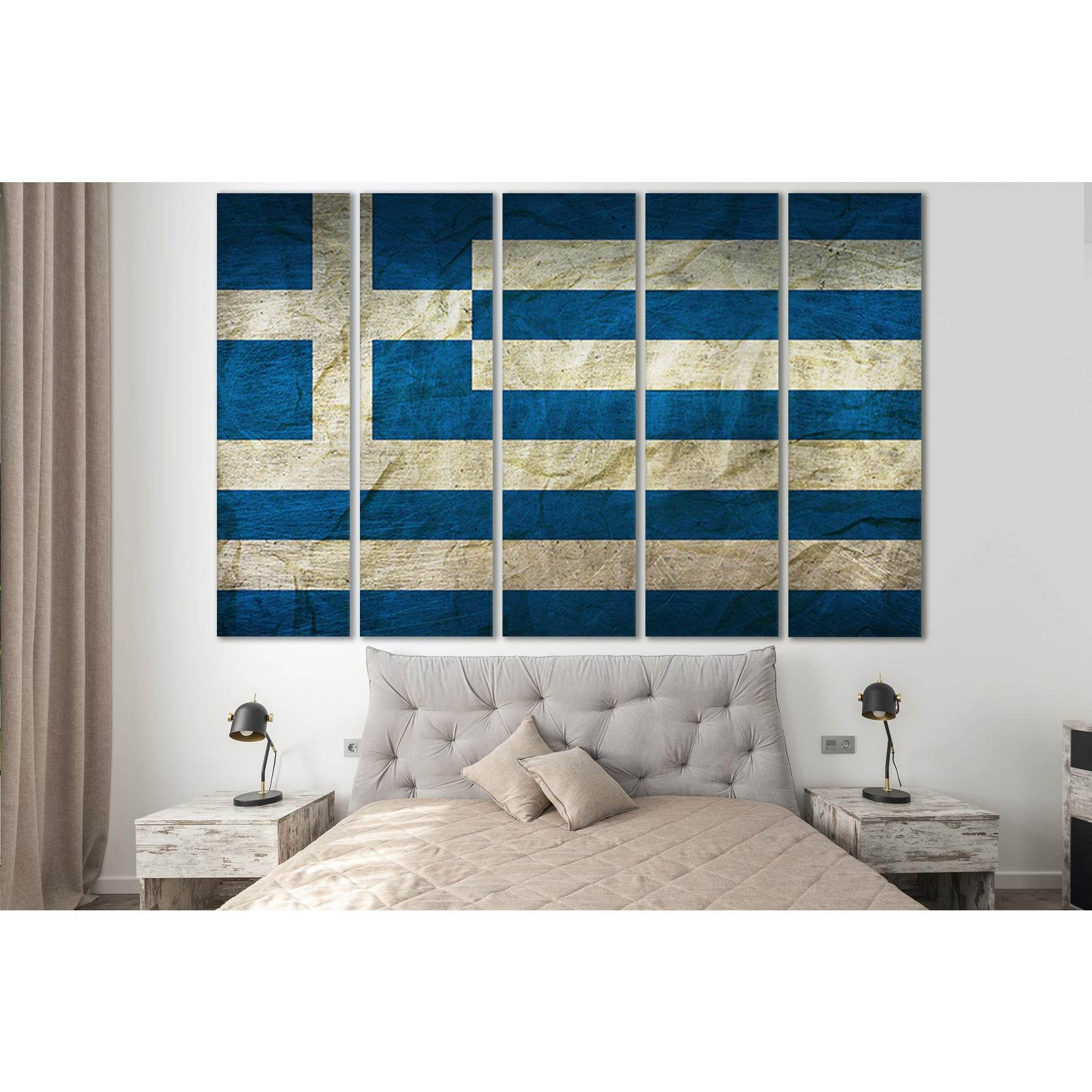 Flag Of Greece №SL1158 Ready to Hang Canvas PrintCanvas art arrives ready to hang, with hanging accessories included and no additional framing required. Every canvas print is hand-crafted, made on-demand at our workshop and expertly stretched around 100%