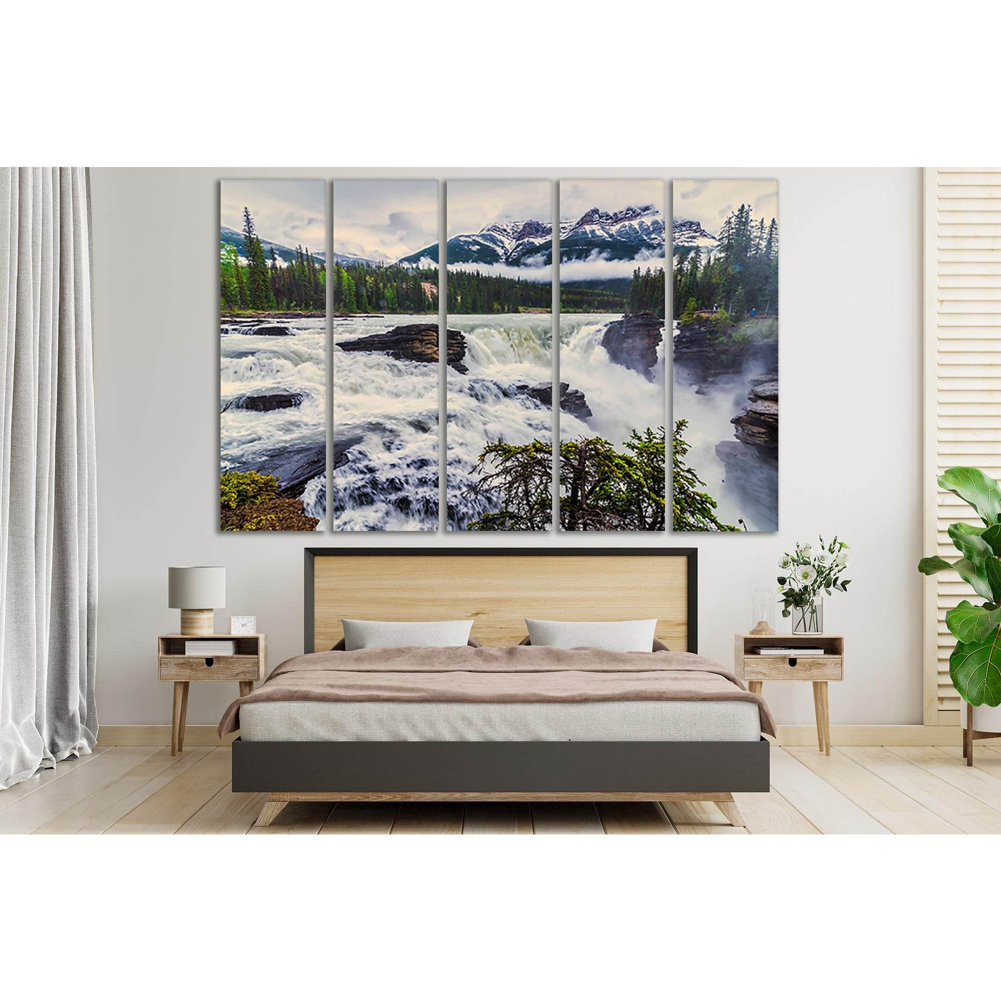 Alberta Mountain Canada Waterfall №SL446 Ready to Hang Canvas PrintCanvas art arrives ready to hang, with hanging accessories included and no additional framing required. Every canvas print is hand-crafted, made on-demand at our workshop and expertly stre