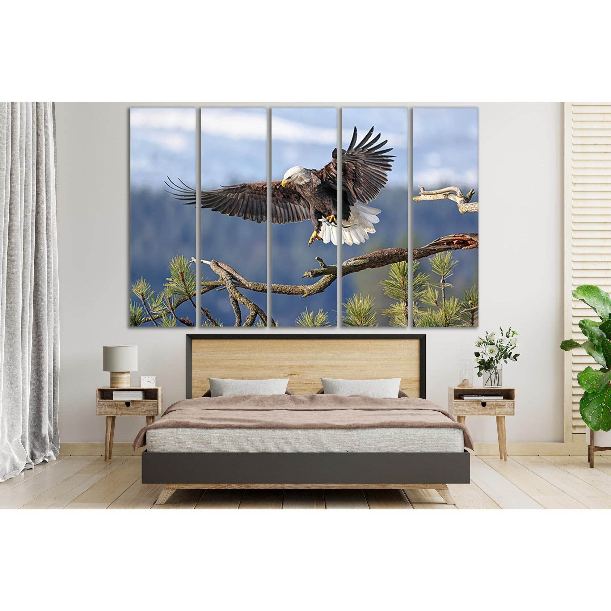 Bald Eagle With A Caught Fish №SL1052 Ready to Hang Canvas PrintCanvas art arrives ready to hang, with hanging accessories included and no additional framing required. Every canvas print is hand-crafted, made on-demand at our workshop and expertly stretch