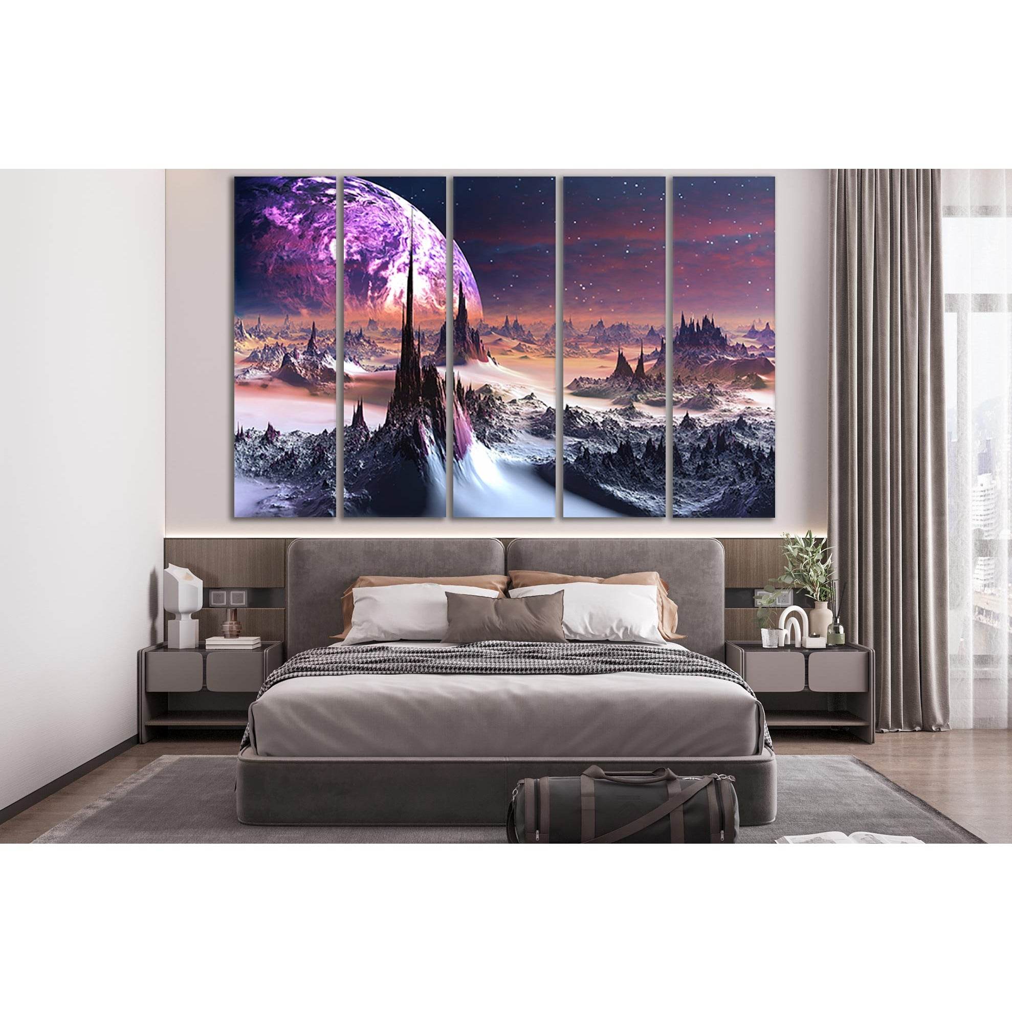 Alien Planet Landscape №SL421 Ready to Hang Canvas PrintCanvas art arrives ready to hang, with hanging accessories included and no additional framing required. Every canvas print is hand-crafted, made on-demand at our workshop and expertly stretched aroun