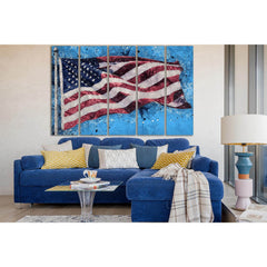 American Flag №SL1153 Ready to Hang Canvas PrintCanvas art arrives ready to hang, with hanging accessories included and no additional framing required. Every canvas print is hand-crafted, made on-demand at our workshop and expertly stretched around 100% N