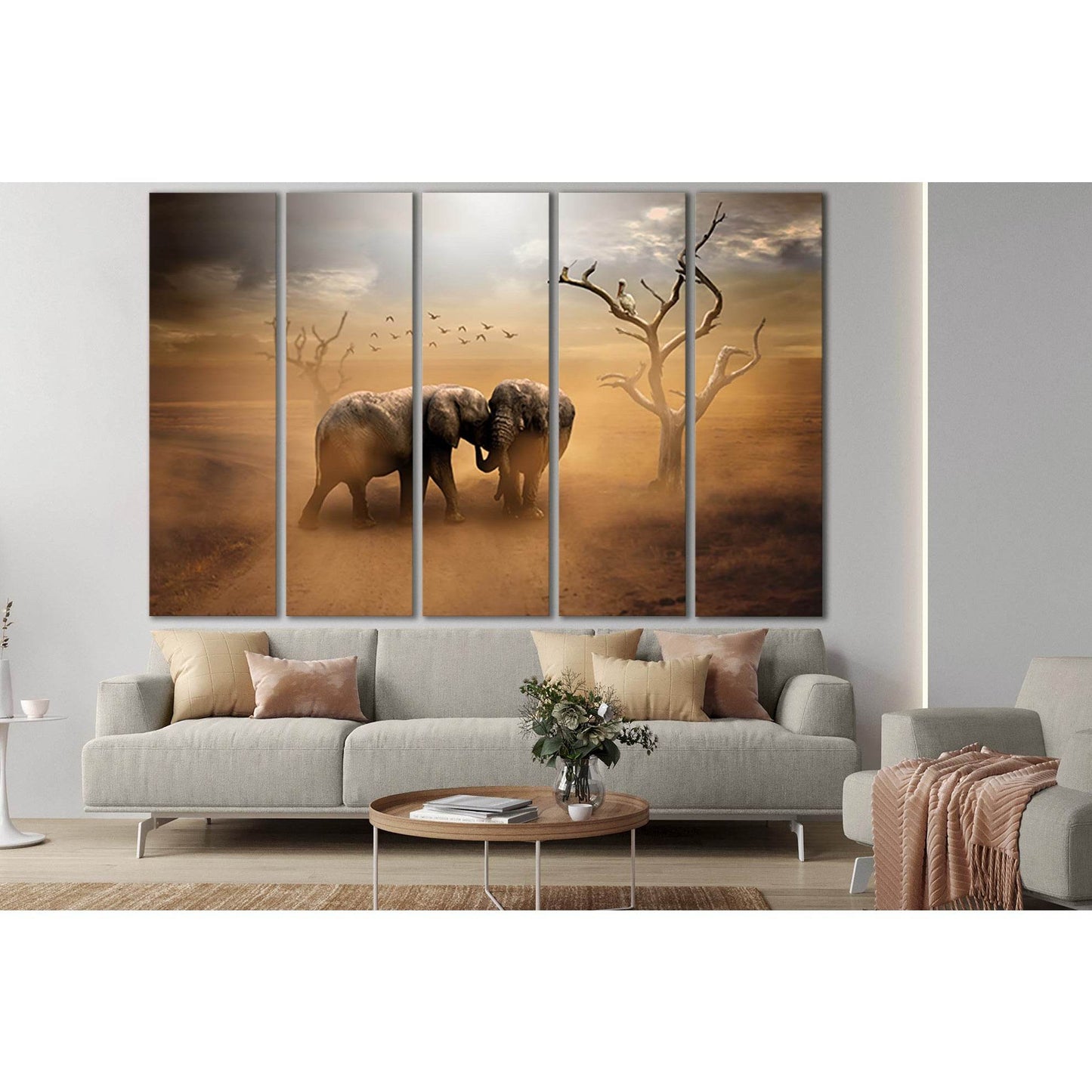 Two Big Elephants №SL1509 Ready to Hang Canvas PrintCanvas art arrives ready to hang, with hanging accessories included and no additional framing required. Every canvas print is hand-crafted, made on-demand at our workshop and expertly stretched around 10