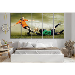 Football Colorful Moment №SL915 Ready to Hang Canvas PrintCanvas art arrives ready to hang, with hanging accessories included and no additional framing required. Every canvas print is hand-crafted, made on-demand at our workshop and expertly stretched aro