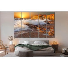 Sea Waves At Sunset №SL249 Ready to Hang Canvas PrintCanvas art arrives ready to hang, with hanging accessories included and no additional framing required. Every canvas print is hand-crafted, made on-demand at our workshop and expertly stretched around 1