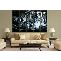 Chrome Plated Motorcycle Motor №SL774 Ready to Hang Canvas PrintCanvas art arrives ready to hang, with hanging accessories included and no additional framing required. Every canvas print is hand-crafted, made on-demand at our workshop and expertly stretch