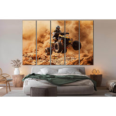 Quad Bike In Dust Cloud №SL770 Ready to Hang Canvas PrintCanvas art arrives ready to hang, with hanging accessories included and no additional framing required. Every canvas print is hand-crafted, made on-demand at our workshop and expertly stretched arou