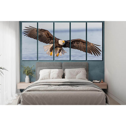 Bald Eagle Flying Over River №SL1549 Ready to Hang Canvas PrintCanvas art arrives ready to hang, with hanging accessories included and no additional framing required. Every canvas print is hand-crafted, made on-demand at our workshop and expertly stretche