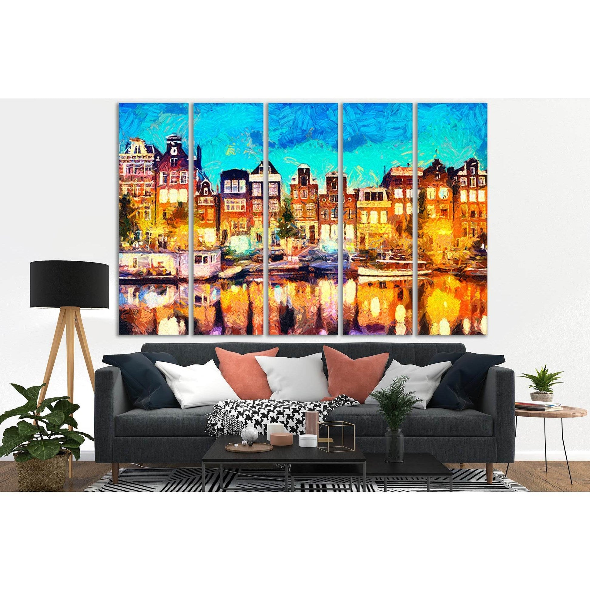 Amsterdam Oil Painting №SL578 Ready to Hang Canvas PrintCanvas art arrives ready to hang, with hanging accessories included and no additional framing required. Every canvas print is hand-crafted, made on-demand at our workshop and expertly stretched aroun