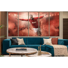Wayne Rooney Footballer In Red Smoke №SL932 Ready to Hang Canvas PrintCanvas art arrives ready to hang, with hanging accessories included and no additional framing required. Every canvas print is hand-crafted, made on-demand at our workshop and expertly s