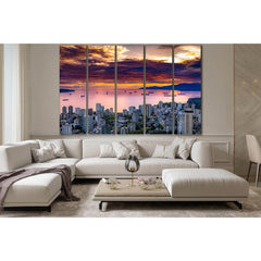 Cityscape Under Brown Sky №SL342 Ready to Hang Canvas PrintCanvas art arrives ready to hang, with hanging accessories included and no additional framing required. Every canvas print is hand-crafted, made on-demand at our workshop and expertly stretched ar