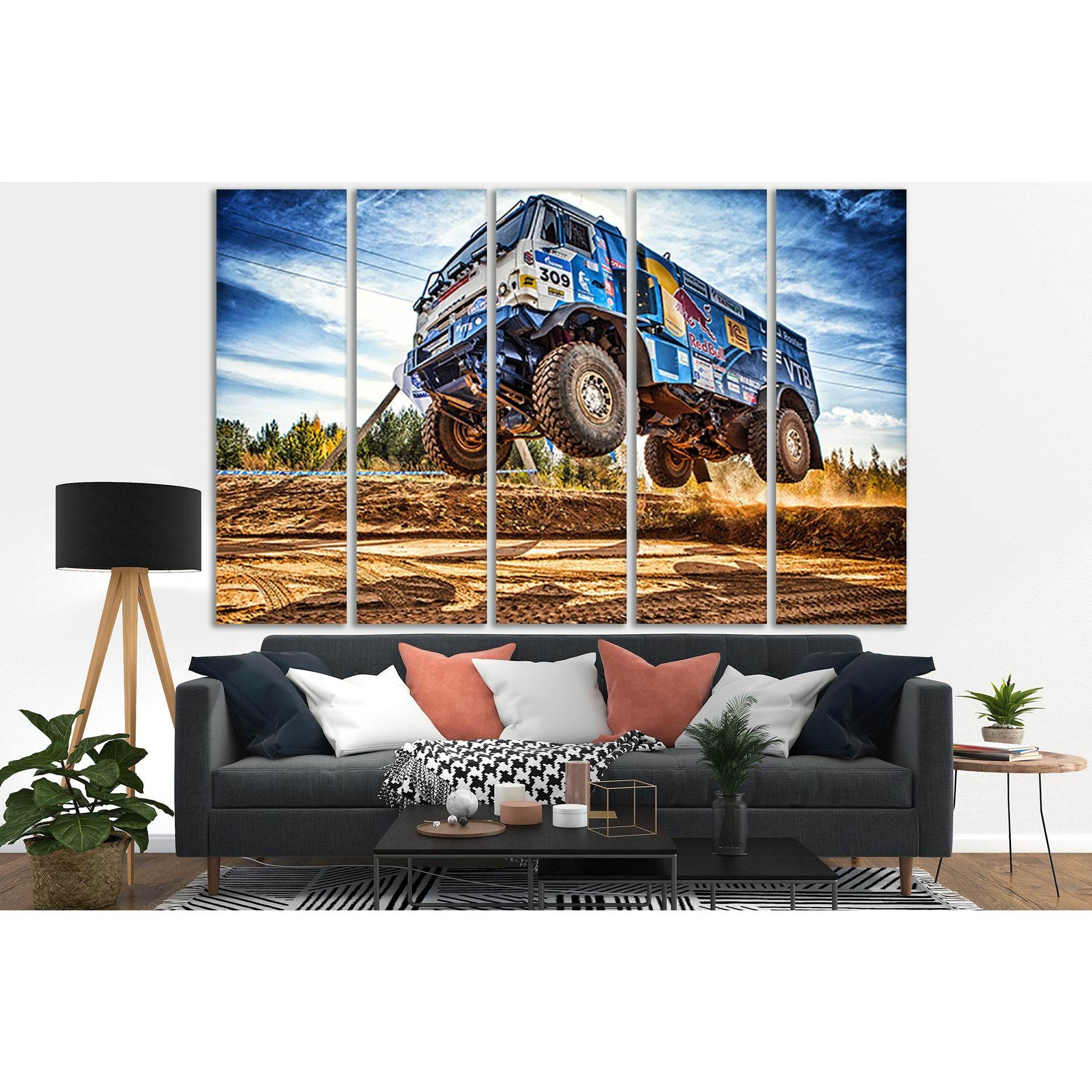 Kamaz Rally Off Road №SL905 Ready to Hang Canvas PrintCanvas art arrives ready to hang, with hanging accessories included and no additional framing required. Every canvas print is hand-crafted, made on-demand at our workshop and expertly stretched around