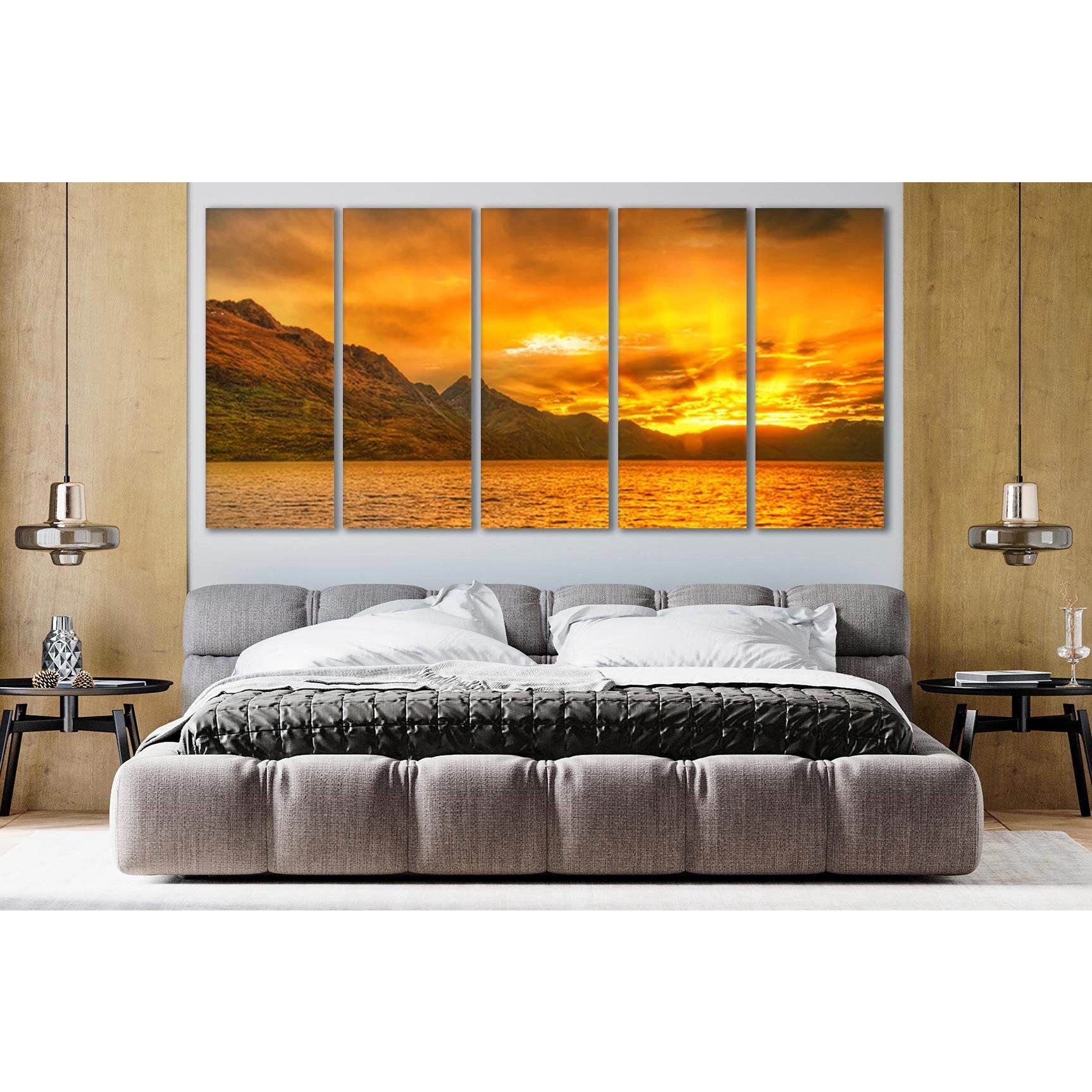 Mountains Sea At Sunset №SL247 Ready to Hang Canvas PrintCanvas art arrives ready to hang, with hanging accessories included and no additional framing required. Every canvas print is hand-crafted, made on-demand at our workshop and expertly stretched arou