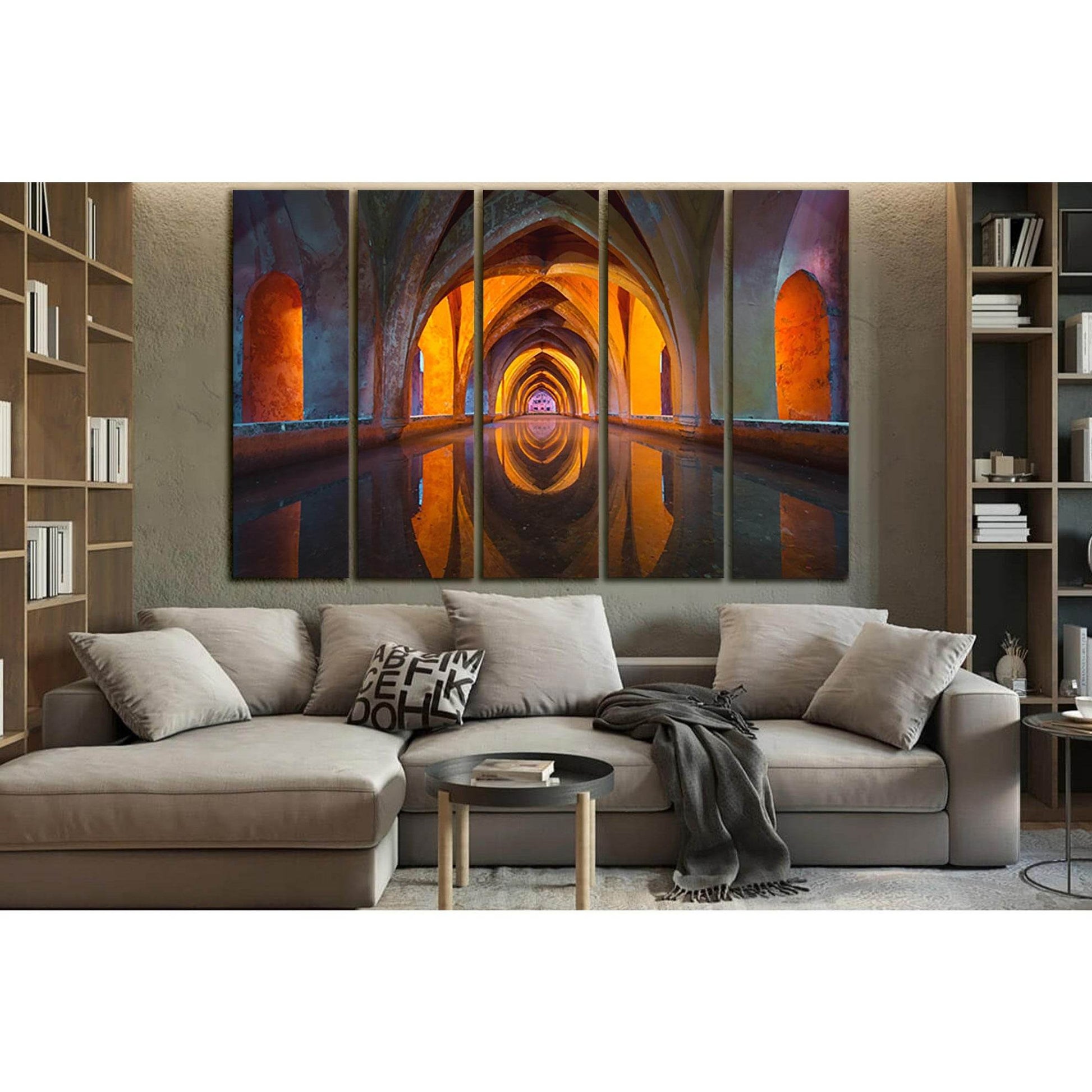 Orange And Gray Tunnel №SL1361 Ready to Hang Canvas PrintCanvas art arrives ready to hang, with hanging accessories included and no additional framing required. Every canvas print is hand-crafted, made on-demand at our workshop and expertly stretched arou