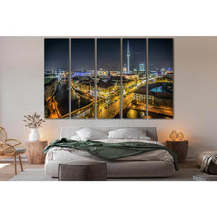 Night Berlin Germany №SL344 Ready to Hang Canvas PrintCanvas art arrives ready to hang, with hanging accessories included and no additional framing required. Every canvas print is hand-crafted, made on-demand at our workshop and expertly stretched around