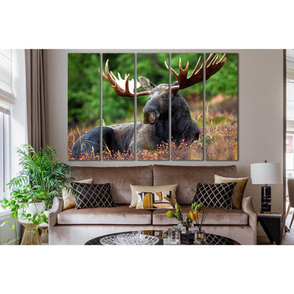 Elk Resting In The Meadow №SL1547 Ready to Hang Canvas PrintCanvas art arrives ready to hang, with hanging accessories included and no additional framing required. Every canvas print is hand-crafted, made on-demand at our workshop and expertly stretched a