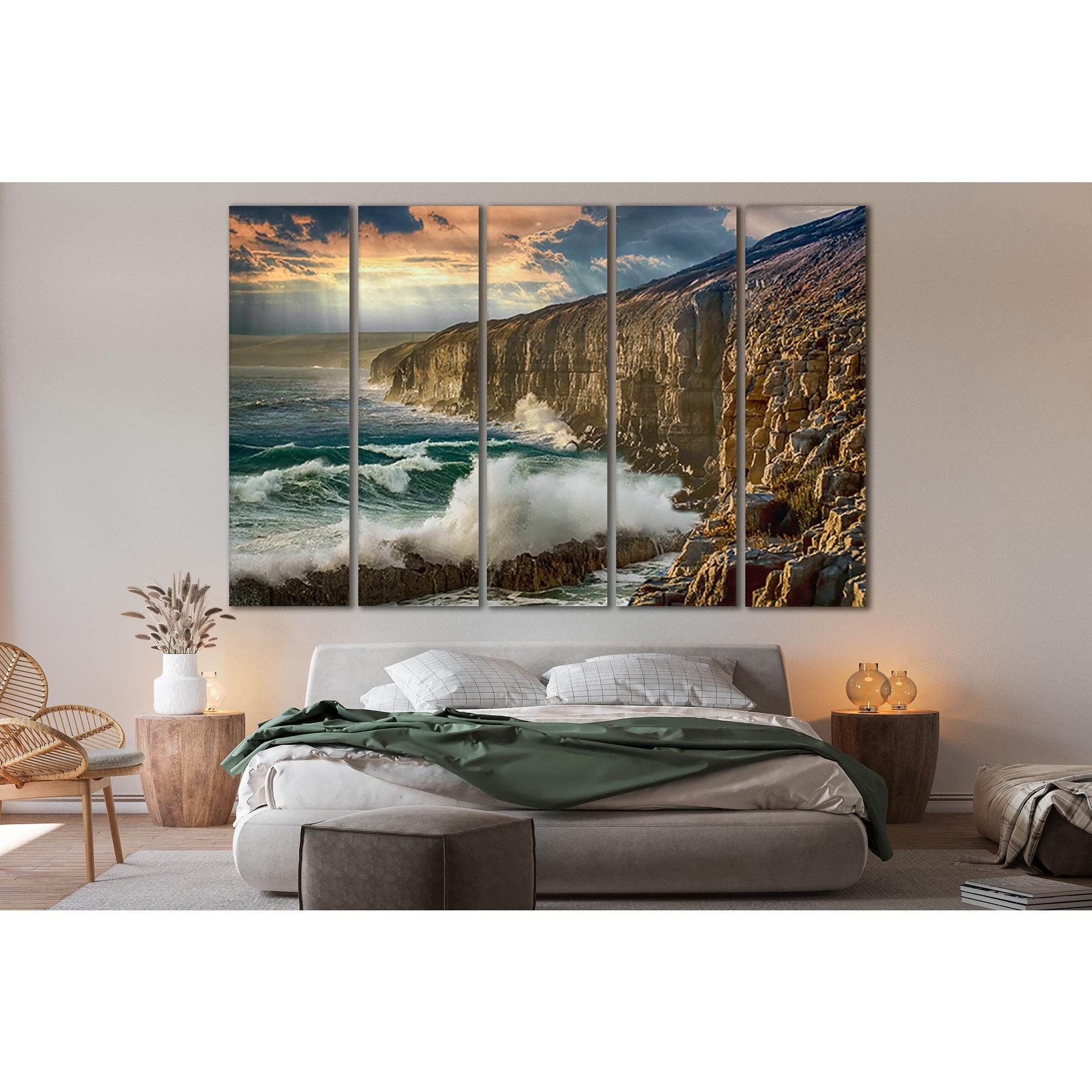 Cliff Of The Seashore №SL196 Ready to Hang Canvas PrintCanvas art arrives ready to hang, with hanging accessories included and no additional framing required. Every canvas print is hand-crafted, made on-demand at our workshop and expertly stretched around