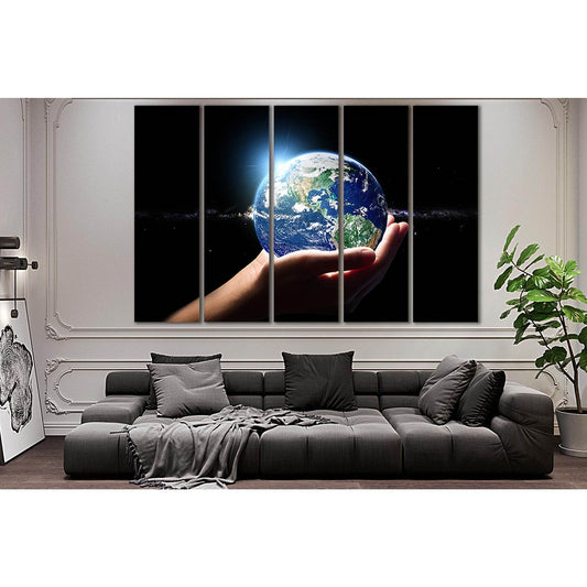 Planet Earth In Hand №SL394 Ready to Hang Canvas PrintCanvas art arrives ready to hang, with hanging accessories included and no additional framing required. Every canvas print is hand-crafted, made on-demand at our workshop and expertly stretched around