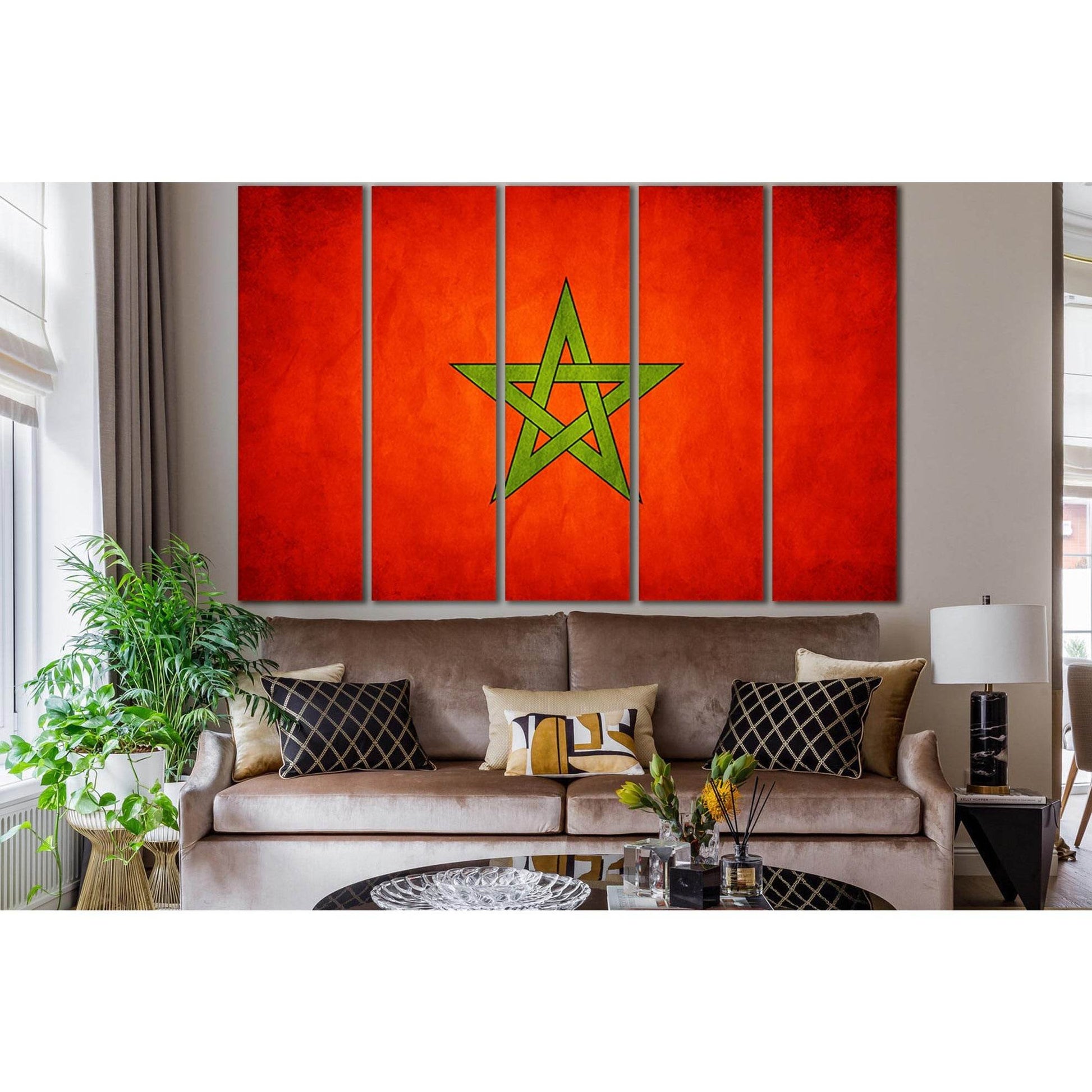 Flag Of Morocco №SL1150 Ready to Hang Canvas PrintCanvas art arrives ready to hang, with hanging accessories included and no additional framing required. Every canvas print is hand-crafted, made on-demand at our workshop and expertly stretched around 100%