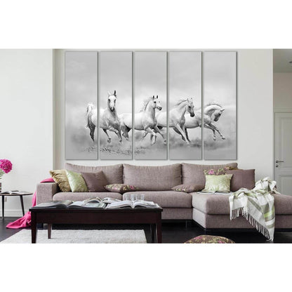 White Horses Running Wild №SL888 Ready to Hang Canvas PrintCanvas art arrives ready to hang, with hanging accessories included and no additional framing required. Every canvas print is hand-crafted, made on-demand at our workshop and expertly stretched ar