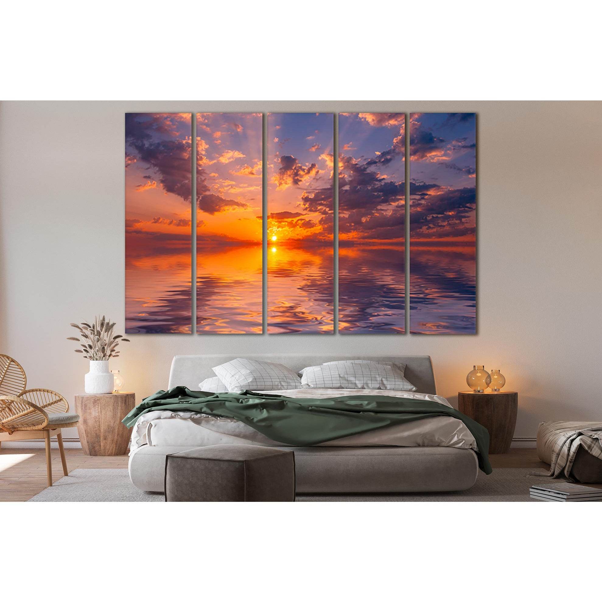 Calm Water Sunset №SL107 Ready to Hang Canvas PrintCanvas art arrives ready to hang, with hanging accessories included and no additional framing required. Every canvas print is hand-crafted, made on-demand at our workshop and expertly stretched around 100