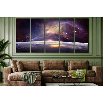 Milky Way Over Earth №SL434 Ready to Hang Canvas PrintCanvas art arrives ready to hang, with hanging accessories included and no additional framing required. Every canvas print is hand-crafted, made on-demand at our workshop and expertly stretched around