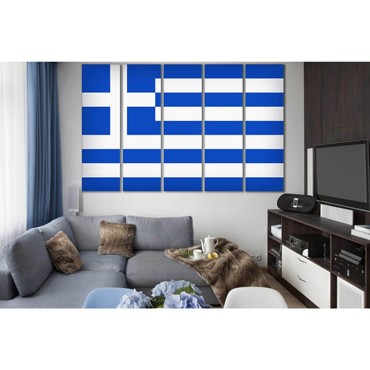 Flag Of Greece №SL1169 Ready to Hang Canvas PrintCanvas art arrives ready to hang, with hanging accessories included and no additional framing required. Every canvas print is hand-crafted, made on-demand at our workshop and expertly stretched around 100%