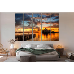Evening Sydney Sunset №SL259 Ready to Hang Canvas PrintCanvas art arrives ready to hang, with hanging accessories included and no additional framing required. Every canvas print is hand-crafted, made on-demand at our workshop and expertly stretched around