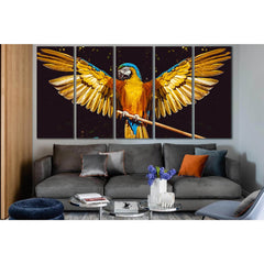 Parrot Macaw Spread Wings №SL1037 Ready to Hang Canvas PrintCanvas art arrives ready to hang, with hanging accessories included and no additional framing required. Every canvas print is hand-crafted, made on-demand at our workshop and expertly stretched a