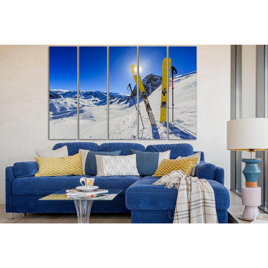 Winter Skiing In The Mountains №SL917 Ready to Hang Canvas PrintCanvas art arrives ready to hang, with hanging accessories included and no additional framing required. Every canvas print is hand-crafted, made on-demand at our workshop and expertly stretch