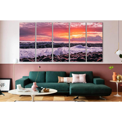 Pebbles Pink Sunset №SL130 Ready to Hang Canvas PrintCanvas art arrives ready to hang, with hanging accessories included and no additional framing required. Every canvas print is hand-crafted, made on-demand at our workshop and expertly stretched around 1