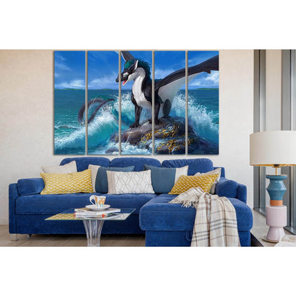 Dragon Sea Rock №SL1264 Ready to Hang Canvas PrintCanvas art arrives ready to hang, with hanging accessories included and no additional framing required. Every canvas print is hand-crafted, made on-demand at our workshop and expertly stretched around 100%