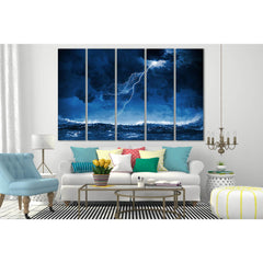 Stormy Sea And Lightning №SL142 Ready to Hang Canvas PrintCanvas art arrives ready to hang, with hanging accessories included and no additional framing required. Every canvas print is hand-crafted, made on-demand at our workshop and expertly stretched aro