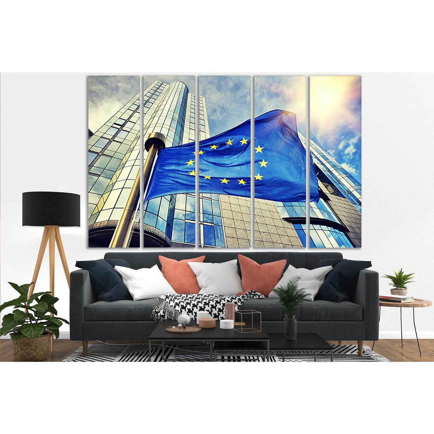 Flag Of European Union №SL1181 Ready to Hang Canvas PrintCanvas art arrives ready to hang, with hanging accessories included and no additional framing required. Every canvas print is hand-crafted, made on-demand at our workshop and expertly stretched arou