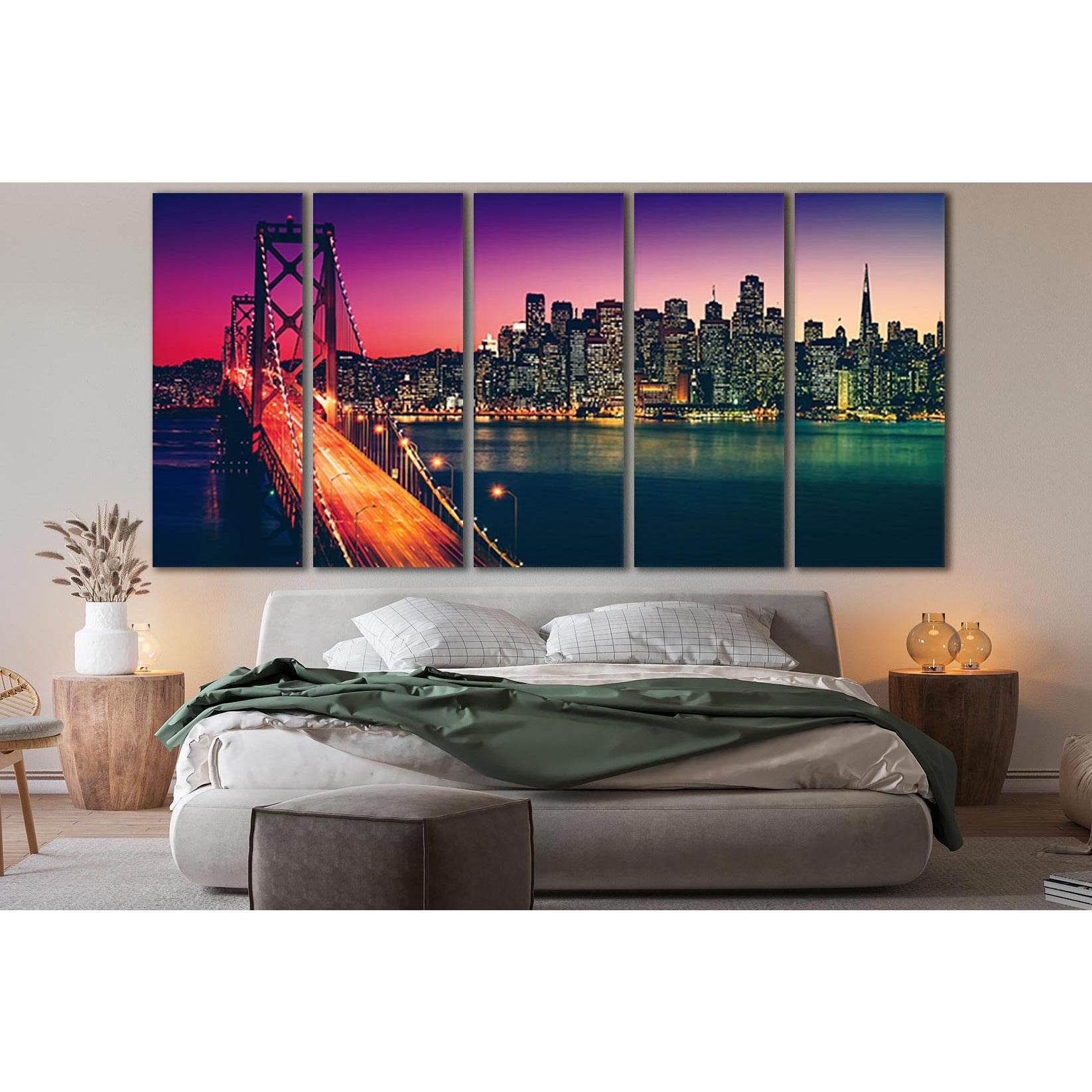 Bay Bridge San Francisco №SL1105 Ready to Hang Canvas PrintCanvas art arrives ready to hang, with hanging accessories included and no additional framing required. Every canvas print is hand-crafted, made on-demand at our workshop and expertly stretched ar