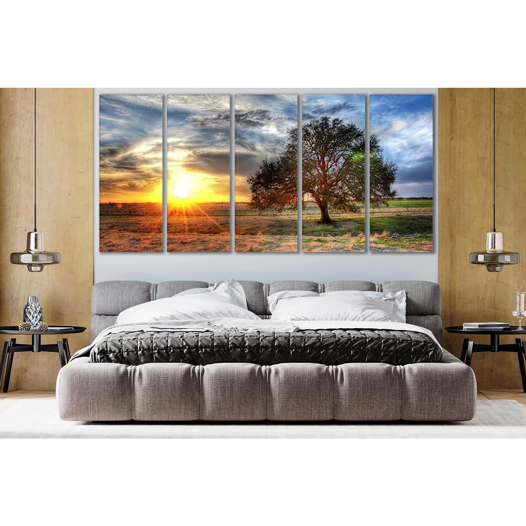 Sunset On A Texas Farm №SL240 Ready to Hang Canvas PrintCanvas art arrives ready to hang, with hanging accessories included and no additional framing required. Every canvas print is hand-crafted, made on-demand at our workshop and expertly stretched aroun
