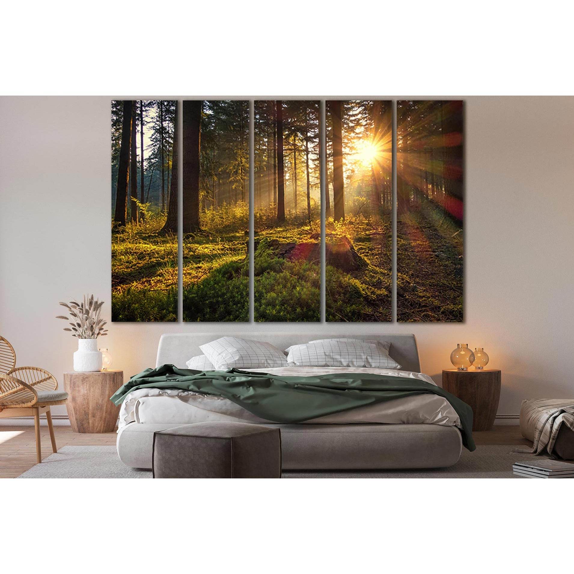 Morning In The Forest №SL1074 Ready to Hang Canvas PrintCanvas art arrives ready to hang, with hanging accessories included and no additional framing required. Every canvas print is hand-crafted, made on-demand at our workshop and expertly stretched aroun