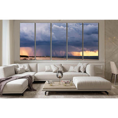 Heavy Rain Over The Sea №SL135 Ready to Hang Canvas PrintCanvas art arrives ready to hang, with hanging accessories included and no additional framing required. Every canvas print is hand-crafted, made on-demand at our workshop and expertly stretched arou
