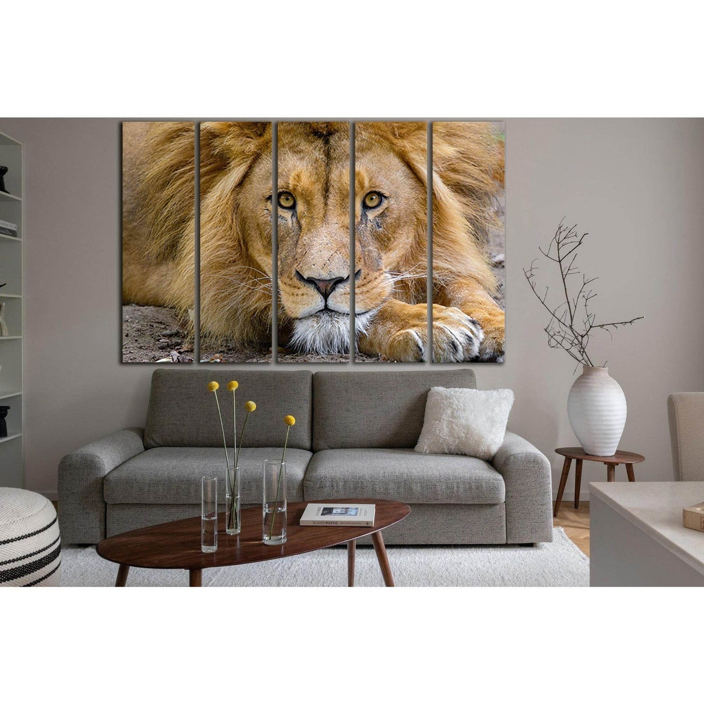 Lion King Of Beasts №SL1529 Ready to Hang Canvas PrintCanvas art arrives ready to hang, with hanging accessories included and no additional framing required. Every canvas print is hand-crafted, made on-demand at our workshop and expertly stretched around