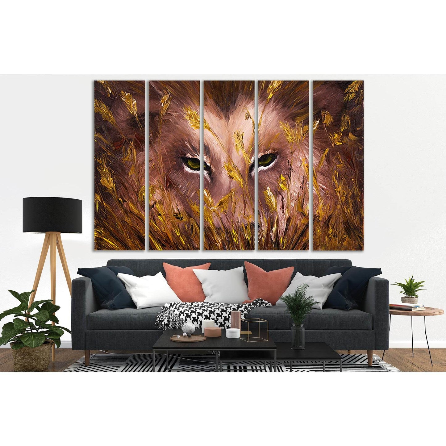 Wolves Eyes Behind Grass On Canvas №SL594 Ready to Hang Canvas PrintCanvas art arrives ready to hang, with hanging accessories included and no additional framing required. Every canvas print is hand-crafted, made on-demand at our workshop and expertly str