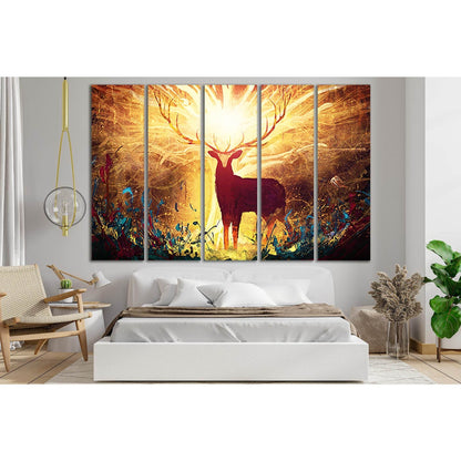 Magical Forest Deer №SL1241 Ready to Hang Canvas PrintCanvas art arrives ready to hang, with hanging accessories included and no additional framing required. Every canvas print is hand-crafted, made on-demand at our workshop and expertly stretched around