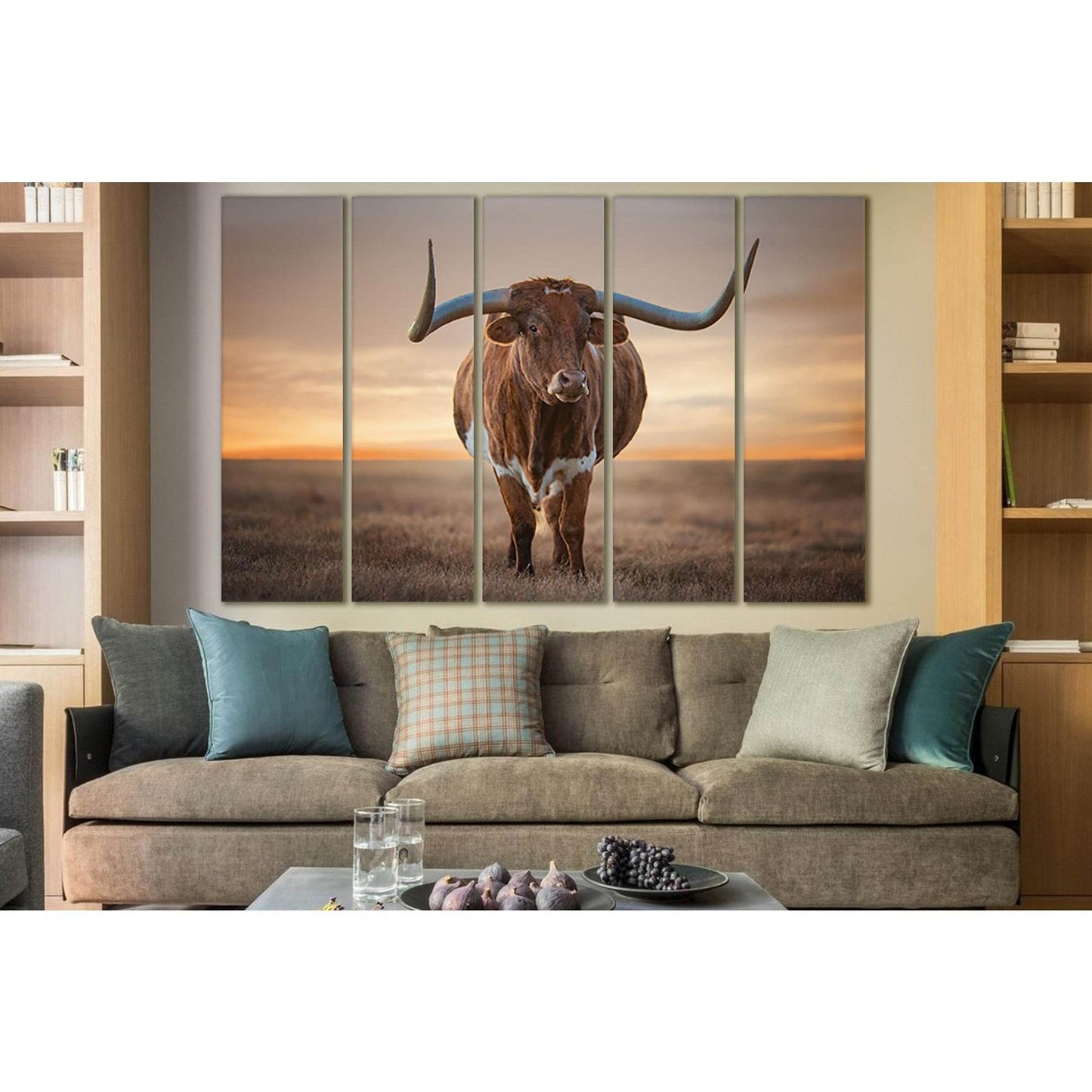 Bull With Big Horns №SL1041 Ready to Hang Canvas PrintCanvas art arrives ready to hang, with hanging accessories included and no additional framing required. Every canvas print is hand-crafted, made on-demand at our workshop and expertly stretched around