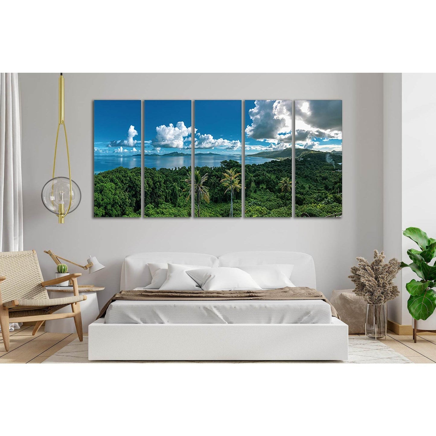 Tropical Island And Clouds №SL77 Ready to Hang Canvas PrintCanvas art arrives ready to hang, with hanging accessories included and no additional framing required. Every canvas print is hand-crafted, made on-demand at our workshop and expertly stretched ar