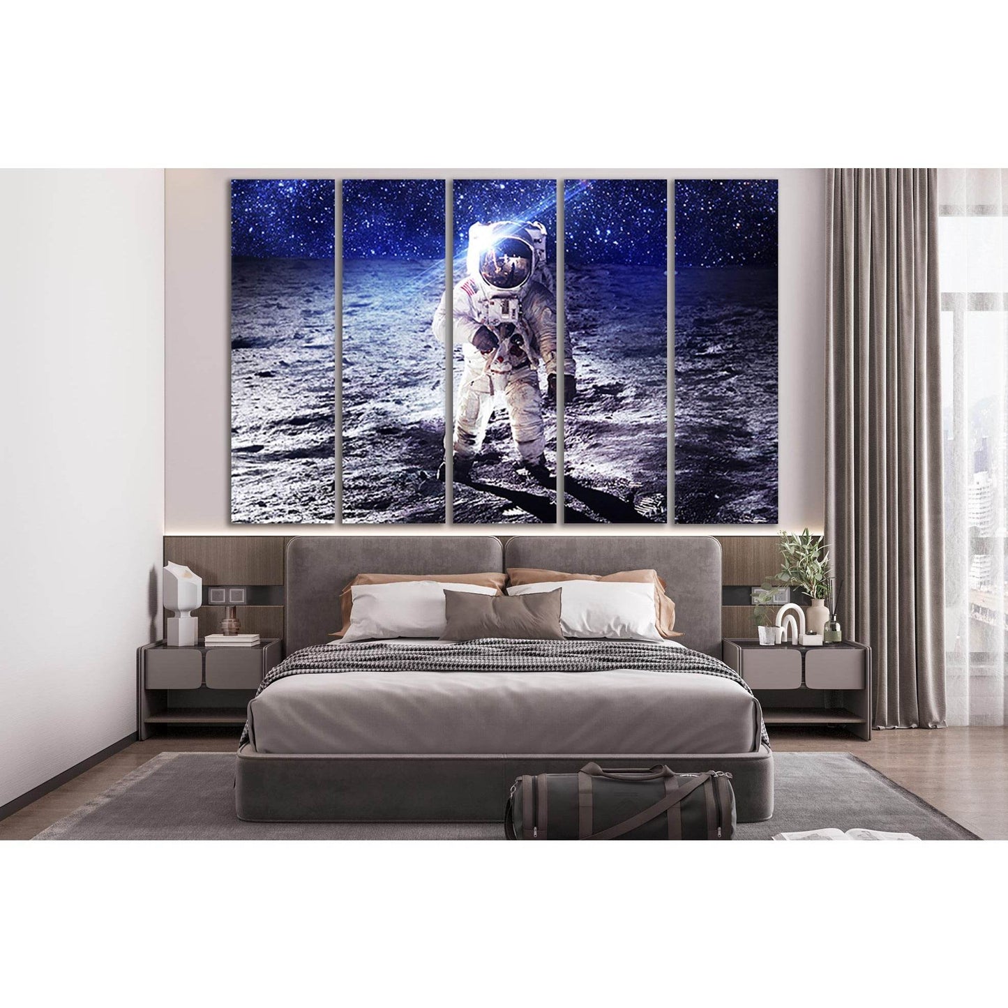 Astronaut Moon Surface №SL385 Ready to Hang Canvas PrintCanvas art arrives ready to hang, with hanging accessories included and no additional framing required. Every canvas print is hand-crafted, made on-demand at our workshop and expertly stretched aroun