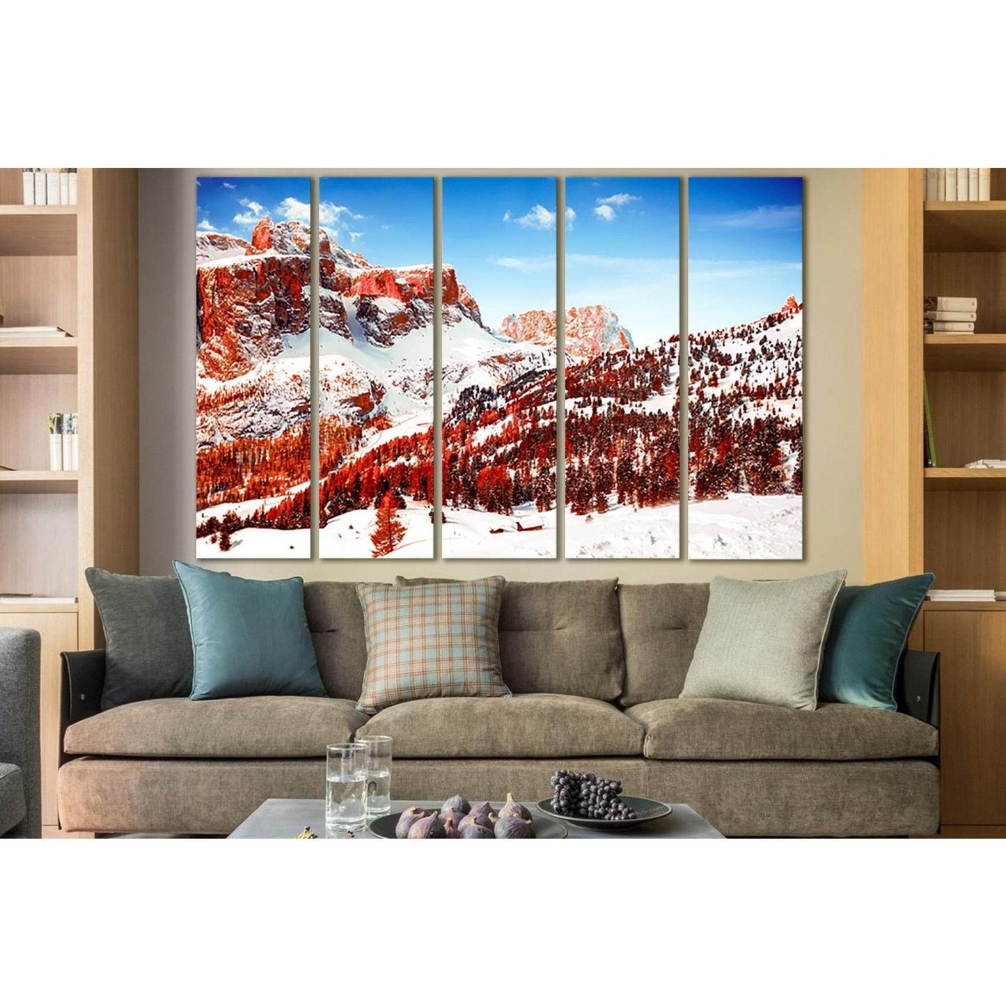 Snow Capped Mountains №SL1599 Ready to Hang Canvas PrintCanvas art arrives ready to hang, with hanging accessories included and no additional framing required. Every canvas print is hand-crafted, made on-demand at our workshop and expertly stretched aroun