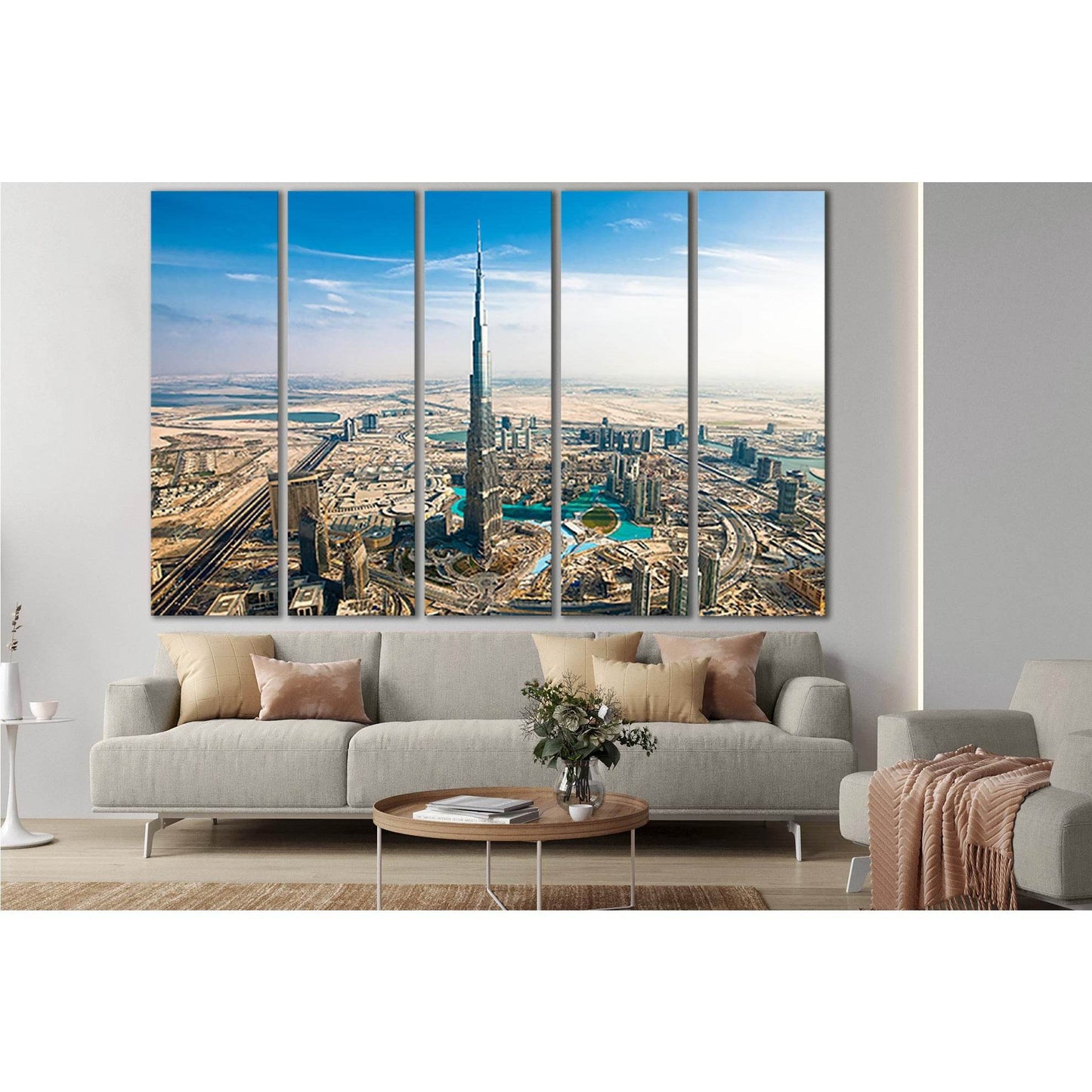 Downtown Dubai №SL1363 Ready to Hang Canvas PrintCanvas art arrives ready to hang, with hanging accessories included and no additional framing required. Every canvas print is hand-crafted, made on-demand at our workshop and expertly stretched around 100%