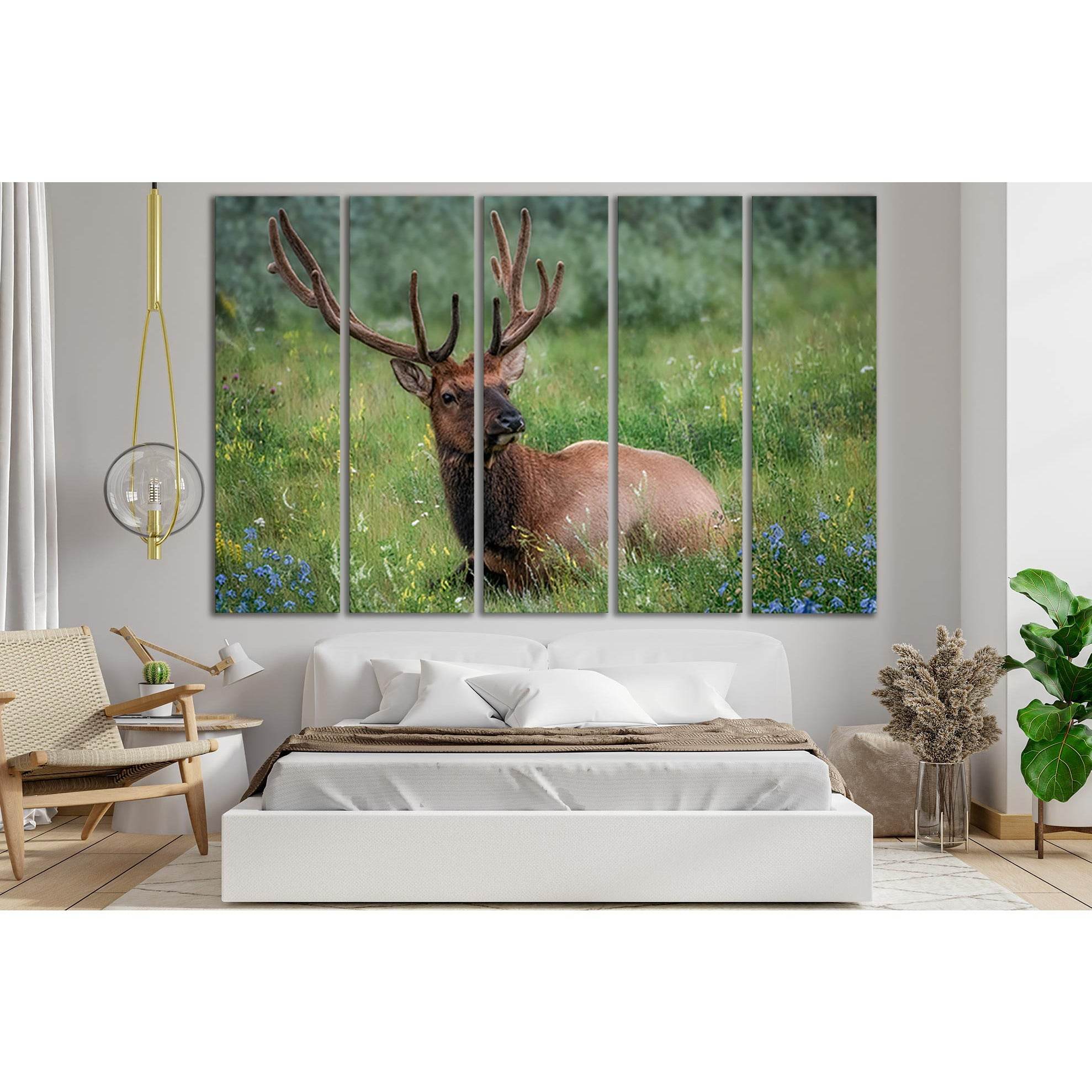 Deer Rest In The Meadow №SL1510 Ready to Hang Canvas PrintCanvas art arrives ready to hang, with hanging accessories included and no additional framing required. Every canvas print is hand-crafted, made on-demand at our workshop and expertly stretched aro