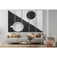 Monochrome Yin Yang Coffee №SL850 Ready to Hang Canvas PrintCanvas art arrives ready to hang, with hanging accessories included and no additional framing required. Every canvas print is hand-crafted, made on-demand at our workshop and expertly stretched a