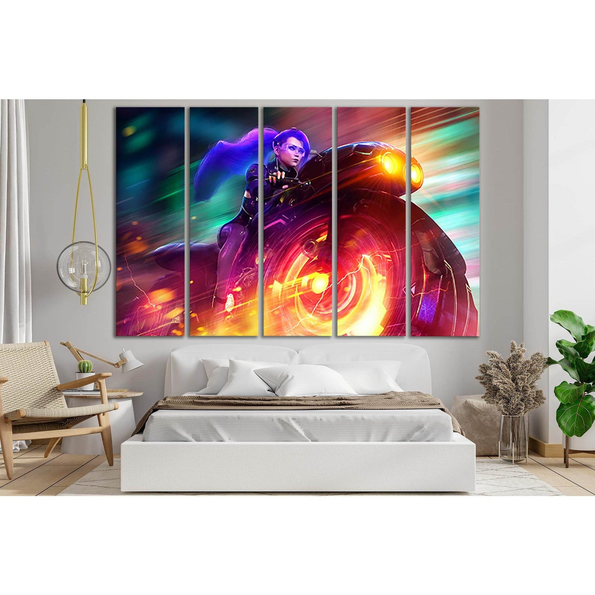 Pretty Girl Rides A Motorcycle №SL1246 Ready to Hang Canvas PrintCanvas art arrives ready to hang, with hanging accessories included and no additional framing required. Every canvas print is hand-crafted, made on-demand at our workshop and expertly stretc